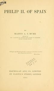 Cover of: Philip 2 of Spain.