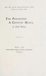 Filipinas dentro de cien años by José Rizal, Charles Derbyshire