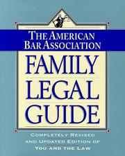 Cover of: American Bar Association Family Legal Guide:, The by American Bar Association.