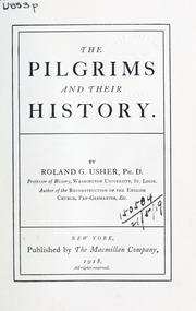 Cover of: The pilgrims and their history.