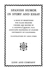 Cover of: Spanish Humor in Story and Essay: A Book of Selections for Class Reading