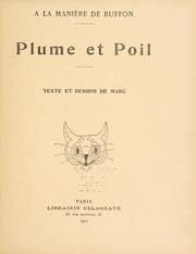 Cover of: Plume et poil.