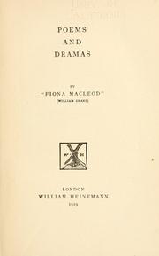 Cover of: Poems and dramas