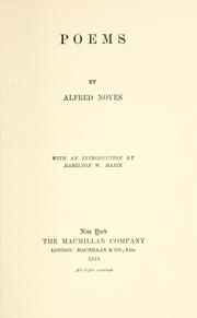Cover of: Poems by Alfred Noyes