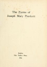 Cover of: The poems of Joseph Mary Plunkett.