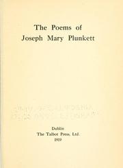 Cover of: The poems of Joseph Mary Plunkett. by Joseph Mary Plunkett