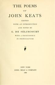 Cover of: The poems of John Keats by John Keats