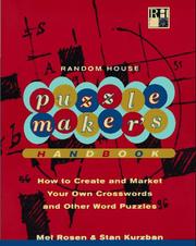 Cover of: Random House puzzlemaker's handbook