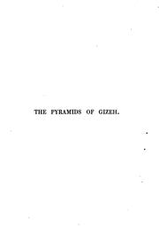 Cover of: Operations Carried on at the Pyramids of Gizeh in 1837:: With an Account a Voyage Into Upper ... by Richard William Howard Howard-Vyse