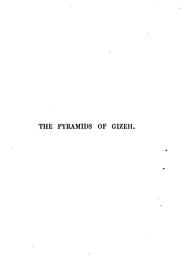 Cover of: Operations Carried on at the Pyramids of Gizeh in 1837:: With an Account a Voyage Into Upper ... by Richard William Howard Howard-Vyse, John Shae Perring, Richard William Howard Howard-Vyse