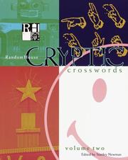 Cover of: Random House Cryptic Crosswords, Volume 2 (RH Crosswords)