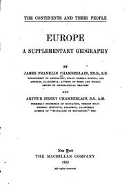 Cover of: Europe: A Supplementary Geography