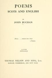 Cover of: Poems, Scots and English by John Buchan