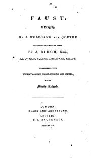 Cover of: Faust: A Tragedy by Johann Wolfgang von Goethe