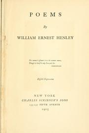 Cover of: Poems by William Ernest Henley