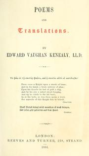Poems and translations by Edward Vaughan Kenealy