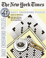 Cover of: The New York Times Daily Crossword Puzzles (Vol 41)