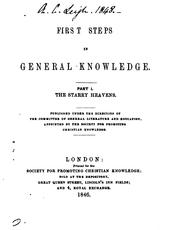 Cover of: First Steps in General Knowledge