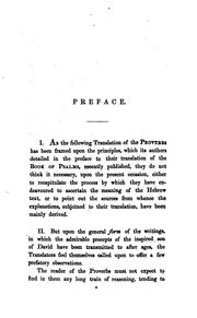 Cover of: A new translation of the Proverbs of Solomon, with notes by W. French and G. Skinner by Solomon