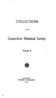 Cover of: Collections of the Connecticut Historical Society by Connecticut Historical Society