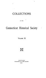 Cover of: Collections of the Connecticut Historical Society by Connecticut Historical Society