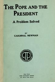 Cover of: The pope and the president: a problem solved