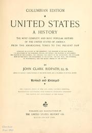 Cover of: A popular history of the United States of America by John Clark Ridpath