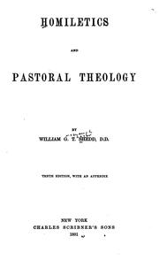 Cover of: Homiletics and Pastoral Theology: With an Appendix