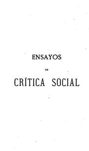 Ensayos de crítica social by Rafael Núñez