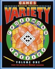 Cover of: Games Magazine Variety Crossword Puzzles, Volume 1 (Other) (Other)