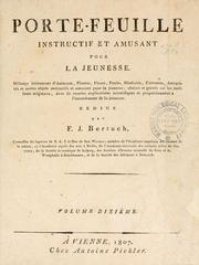 Cover of: Porte-feuille instructif et amusant pour la jeunesse by Friedrich Justin Bertuch