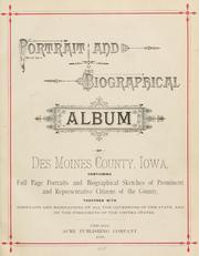 Cover of: Portrait and biographical album of Des Moines County, Iowa by 