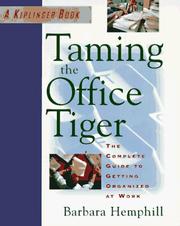 Cover of: Taming the office tiger by Barbara Hemphill