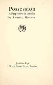Cover of: Possession by Laurence Housman