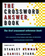 Cover of: The crossword answer book