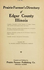 Prairie farmer's directory of Edgar County Illinois