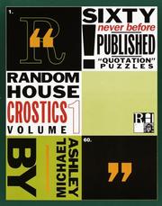 Cover of: Random House Crostics, Volume 1 (Other)
