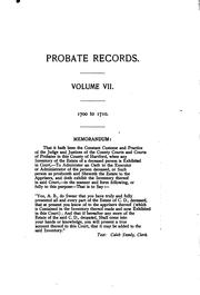 Cover of: A Digest of the Early Connecticut Probate Records