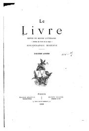 Cover of: Le livre by Octave Uzanne, Octave , 1852-1931