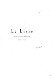 Cover of: Le livre by Octave Uzanne, Octave , 1852-1931