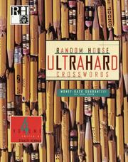 Cover of: Random House Ultrahard Crosswords, Volume 4 (Stan Newman)