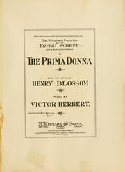 Cover of: The prima donna by Victor Herbert