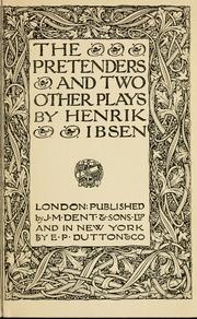 Cover of: The pretenders and two other plays