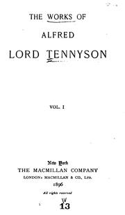 Cover of: Works by Alfred Lord Tennyson