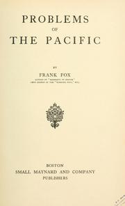 Cover of: Problems of the Pacific. by Fox, Frank, Fox, Frank