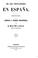 Cover of: De los trovadores en España: Estudio de lengua y poesía provenzal