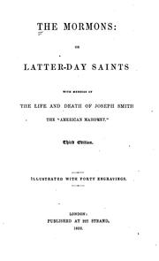 Cover of: The Mormons: or, Latter-day Saints