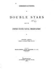 Cover of: Observations of Double Stars Made at the United States Naval Observatory by Asaph Hall