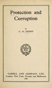 Cover of: Protection and corruption. by G. H. Perris