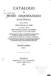 Cover of: Catálogo del Museo Arqueológico Nacional